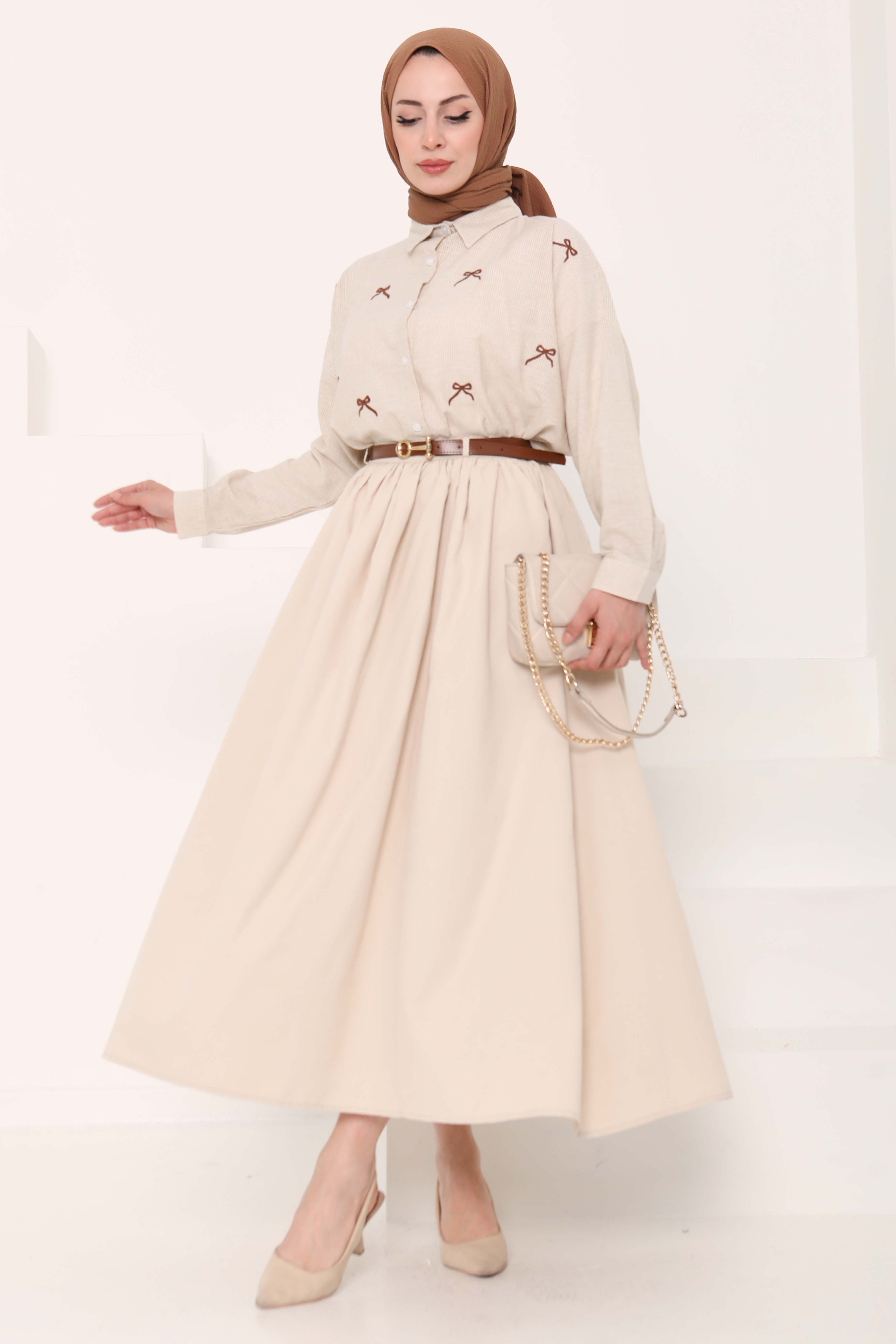 Kemerli Etek - 27014 - 2