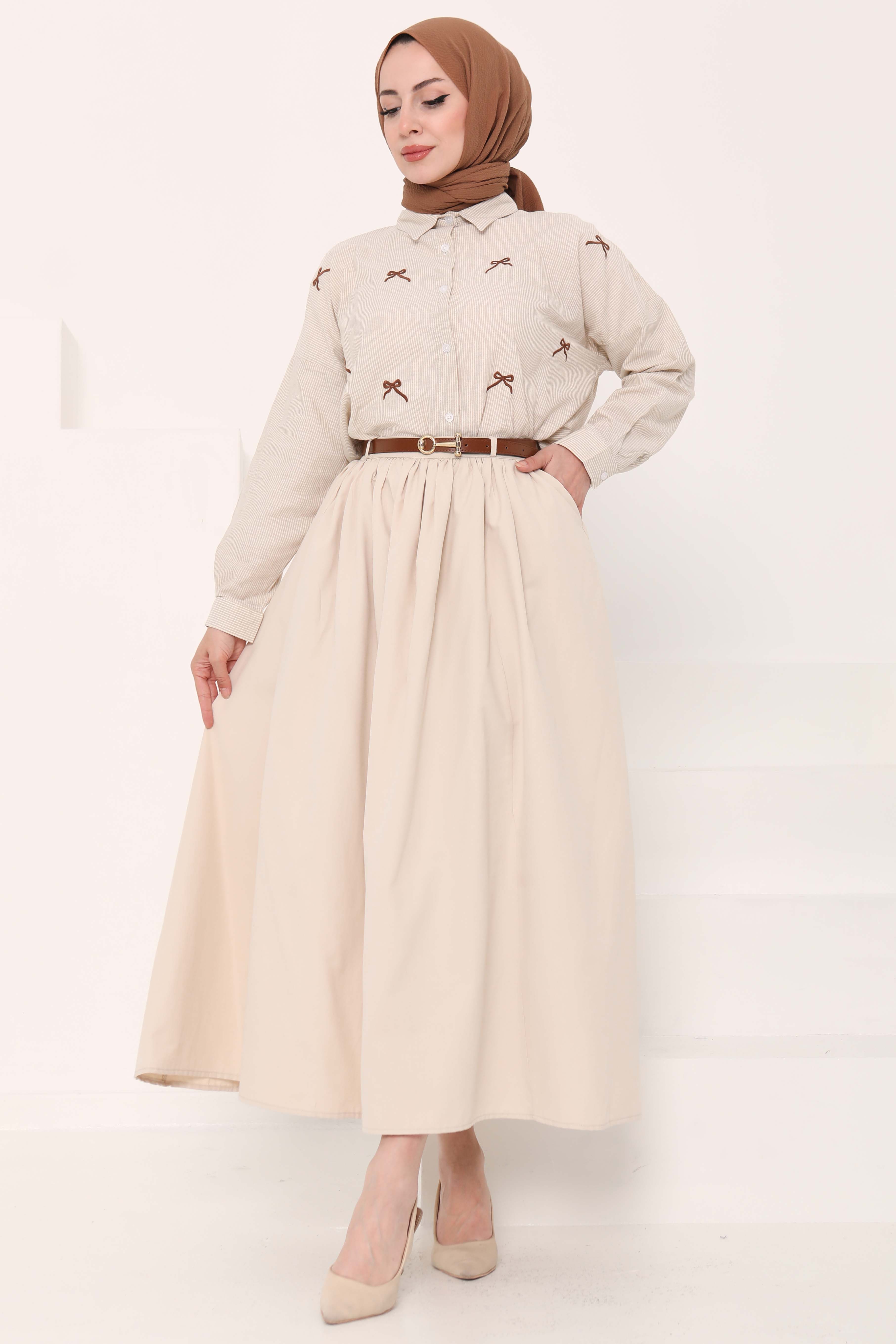 Kemerli Etek - 27014 - 4