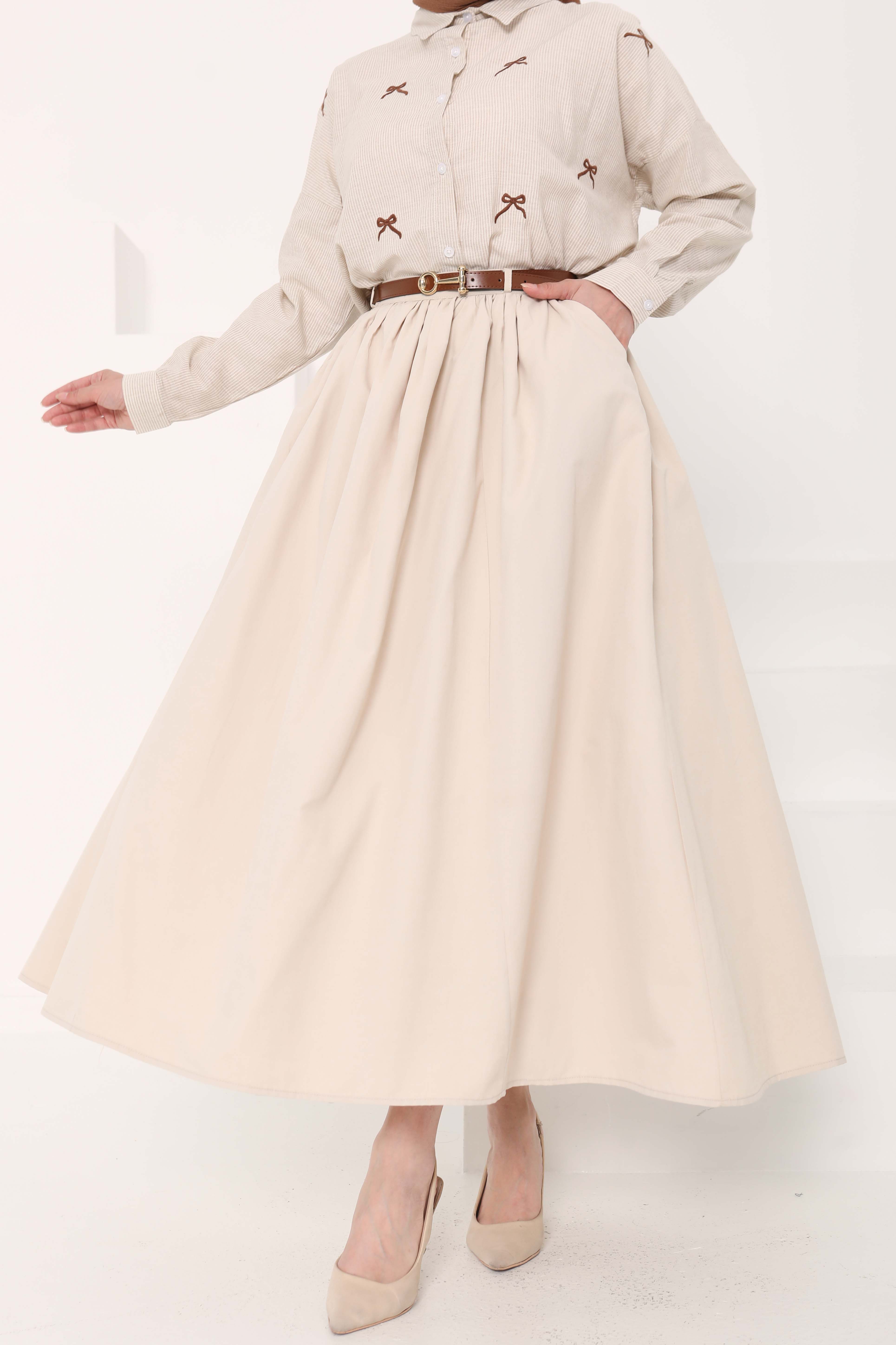 Kemerli Etek - 27014 - 5