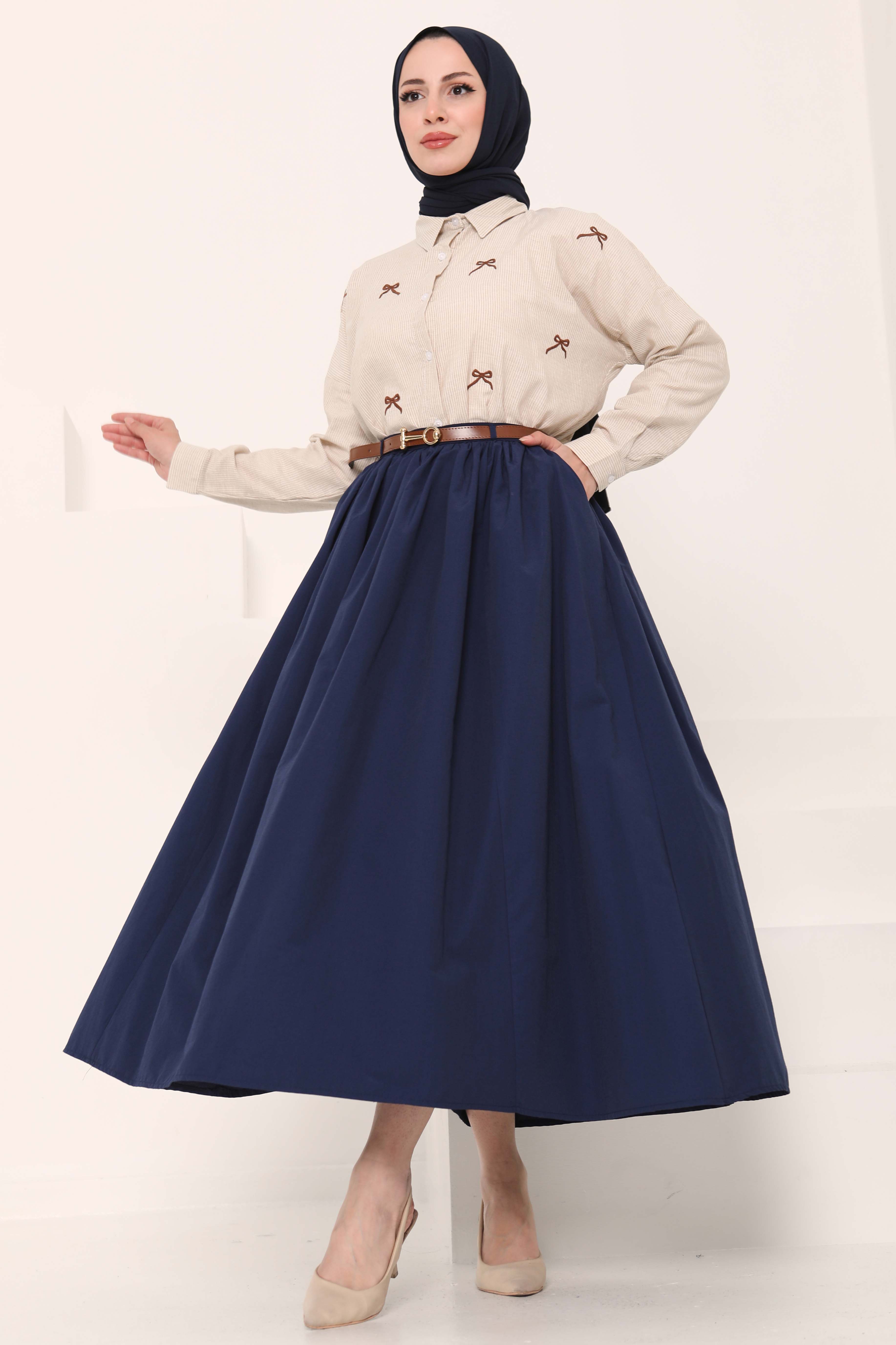 Kemerli Etek - 27014 - 2