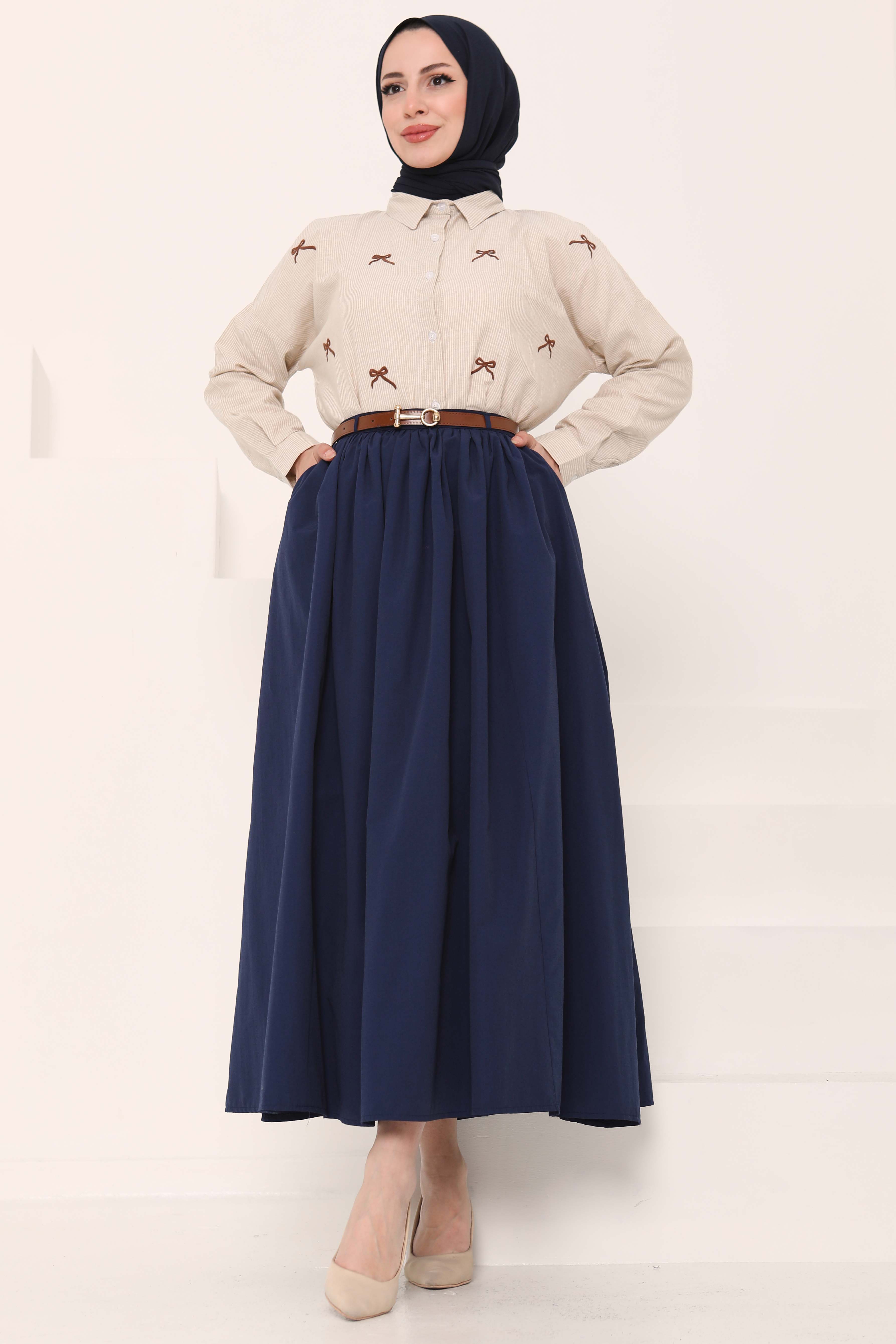 Kemerli Etek - 27014 - 4