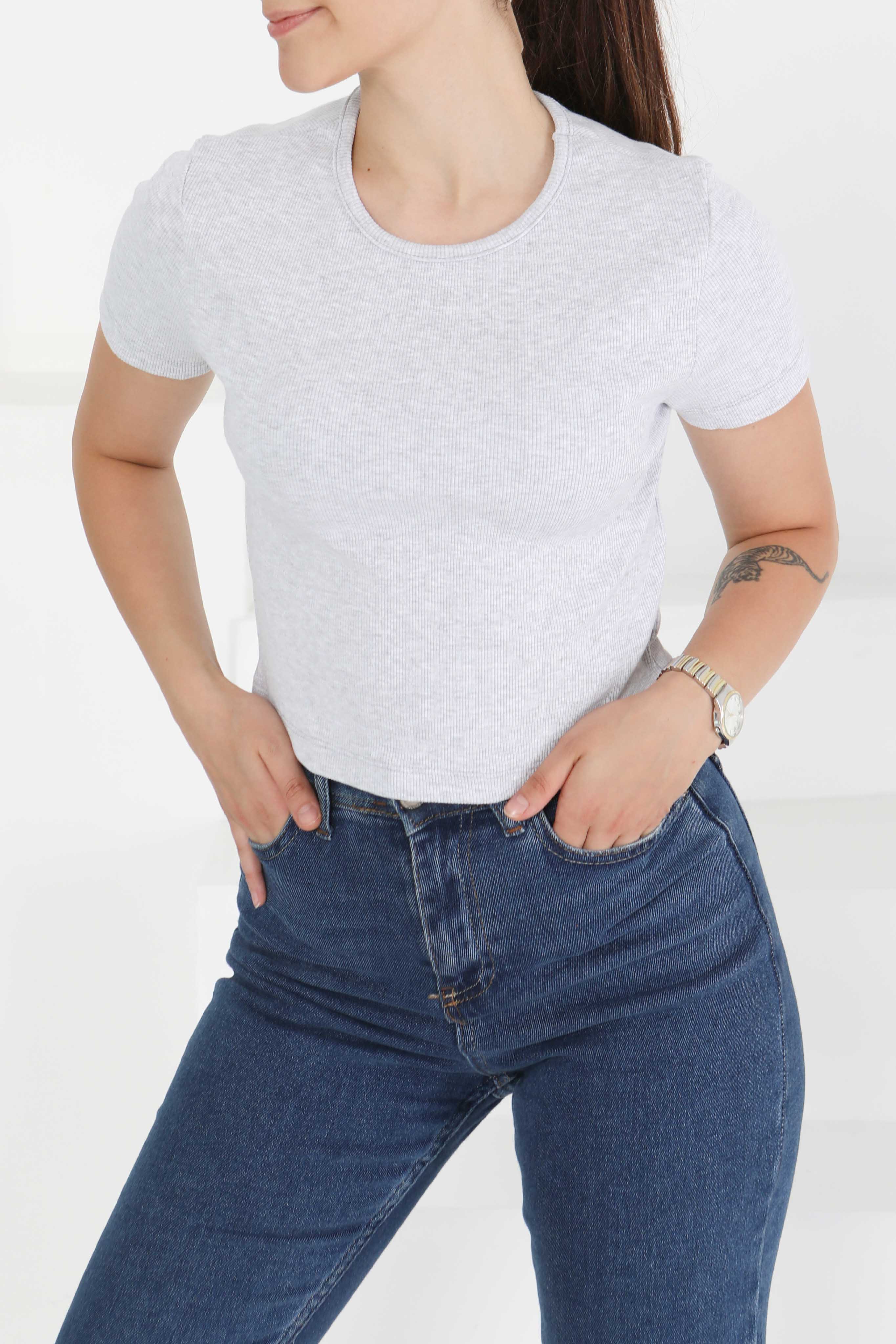 Kısa Kollu Body - 27418 - 1