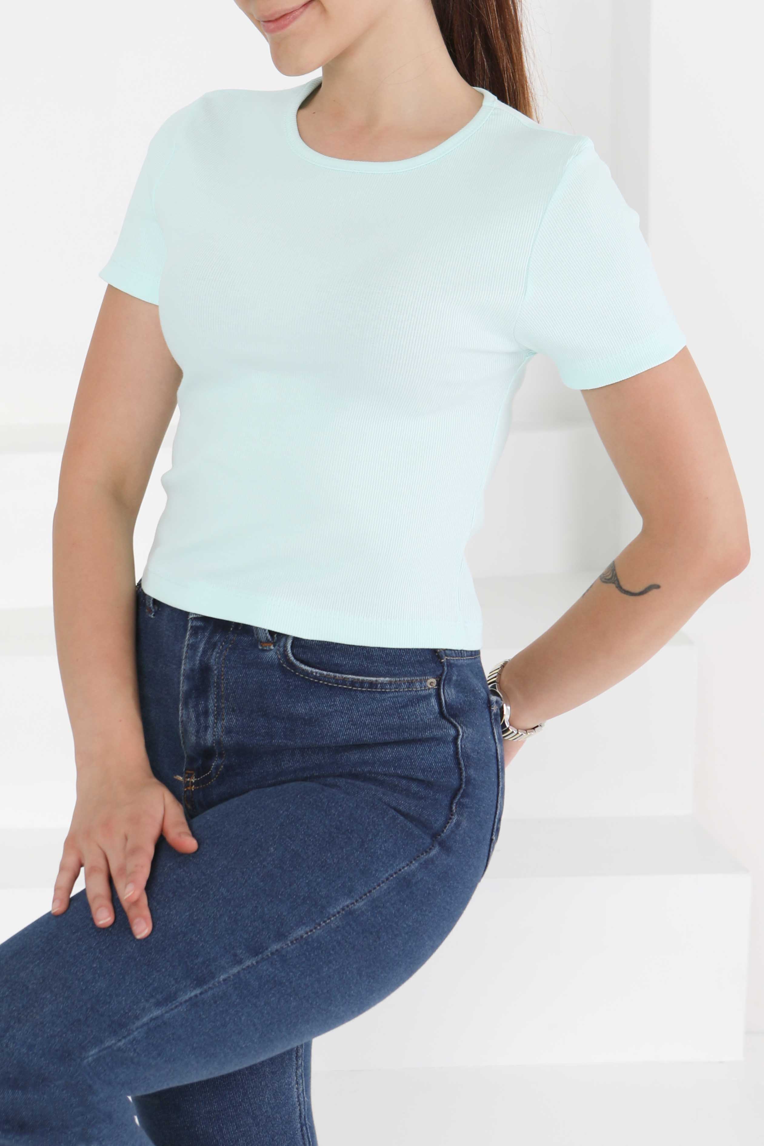 Kısa Kollu Body - 27418 - 3