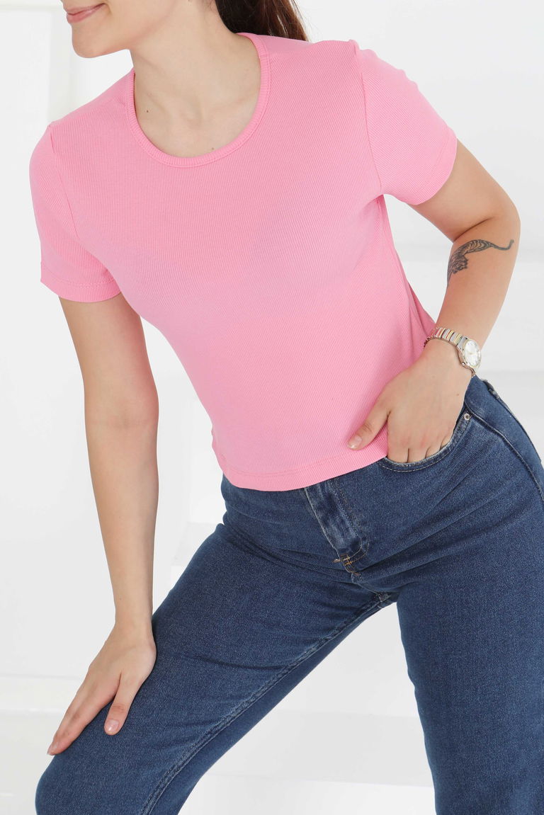 Kısa Kollu Body - 27418 - TOFİSA