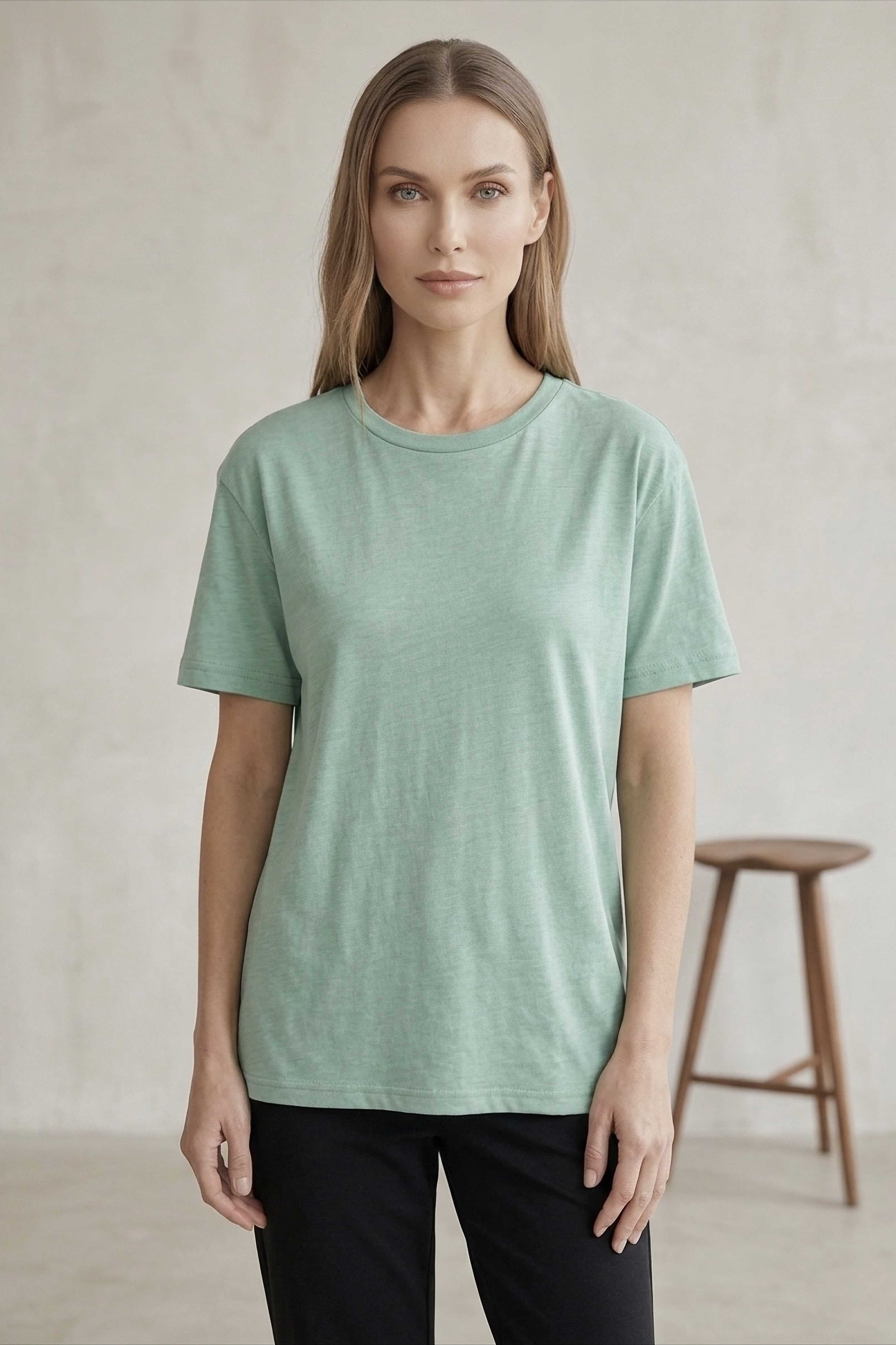 Kısa Kollu T-shirt Mint - 2114-MINT - 1