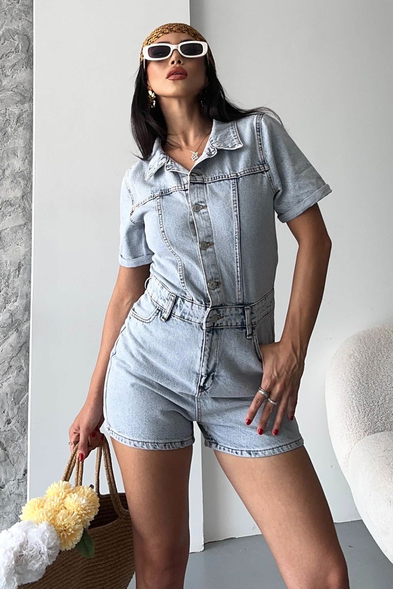 Kısa Şortlu Salopet - 27295 - TOFİSA