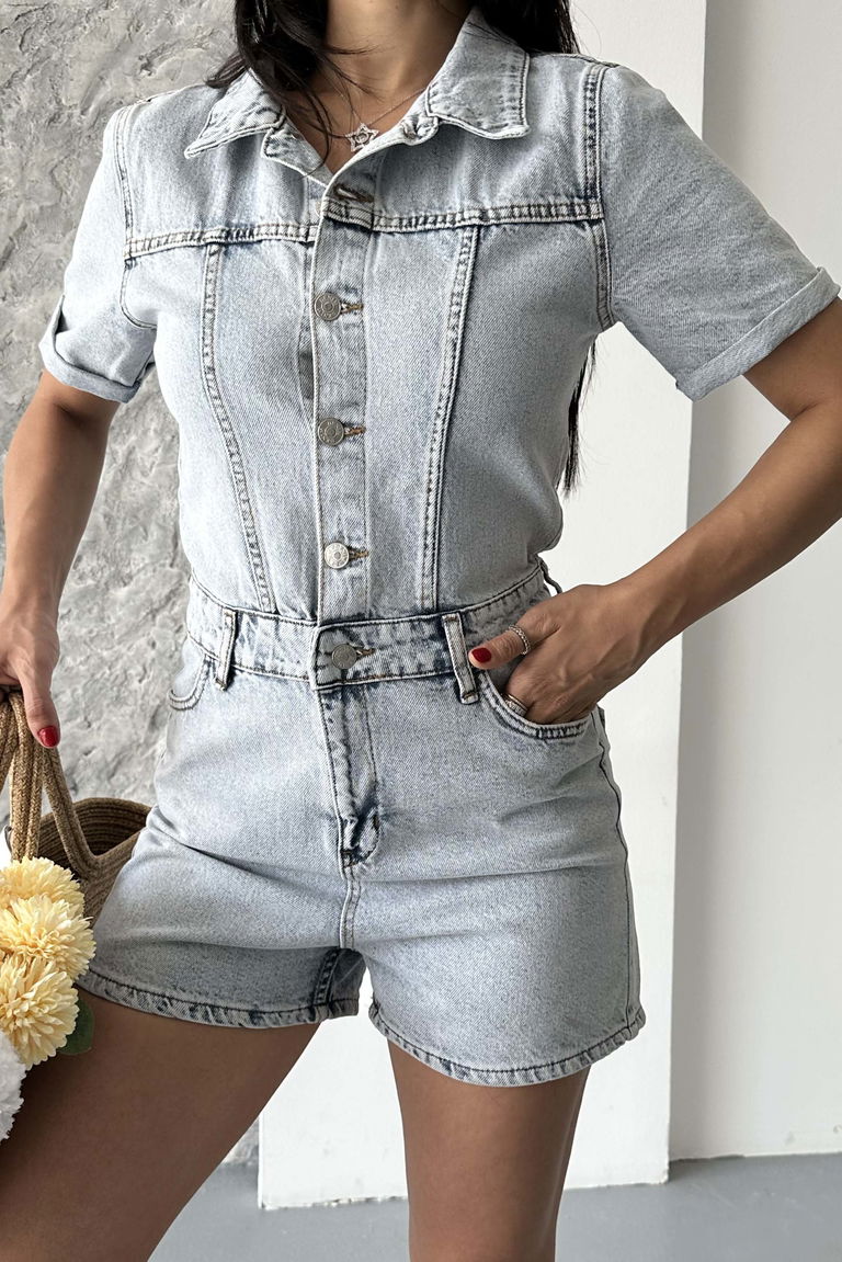 Kısa Şortlu Salopet - 27295 - TOFİSA