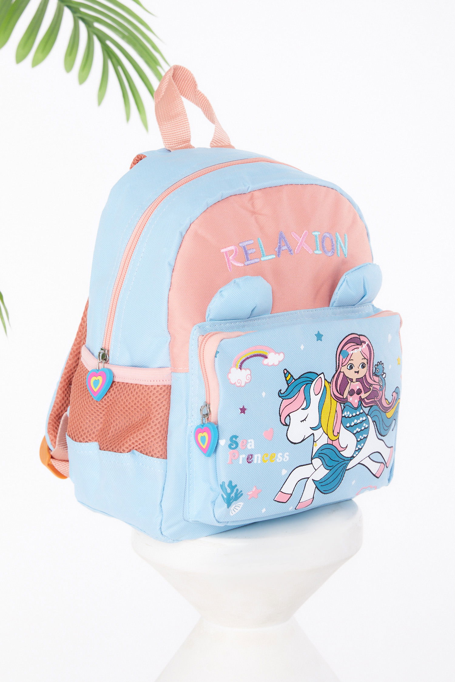 Kız Çocuk Bebe Mavi Çocuk Sırt Çantası - 26171 - 1