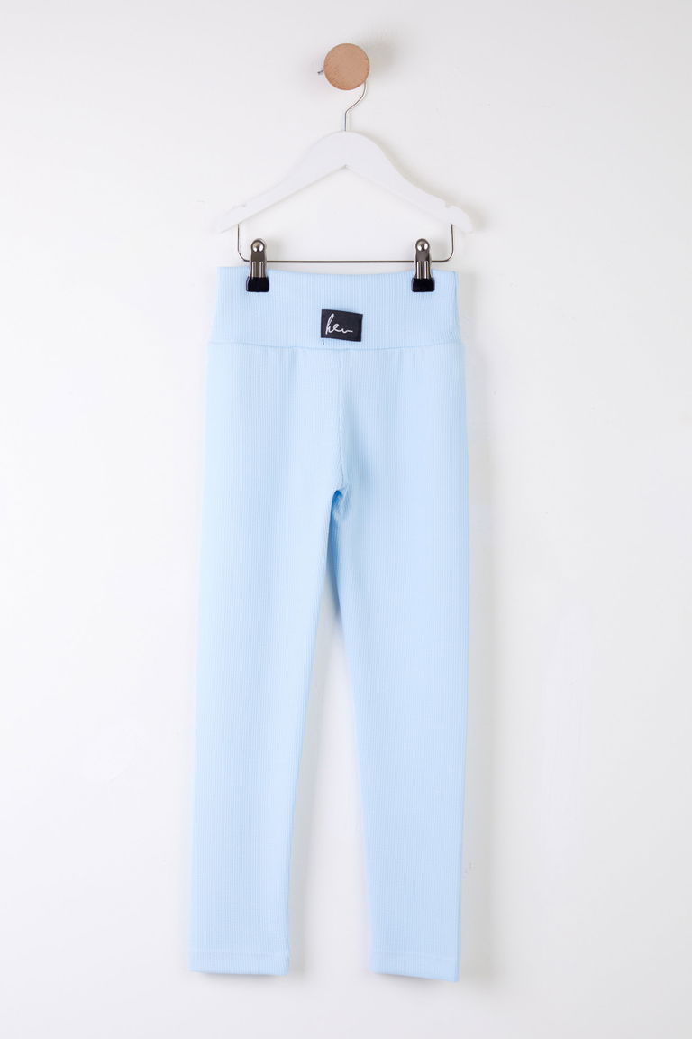 Kız Çocuk Bebe Mavi Dar Paça Tayt - 25509 - TOFİSA