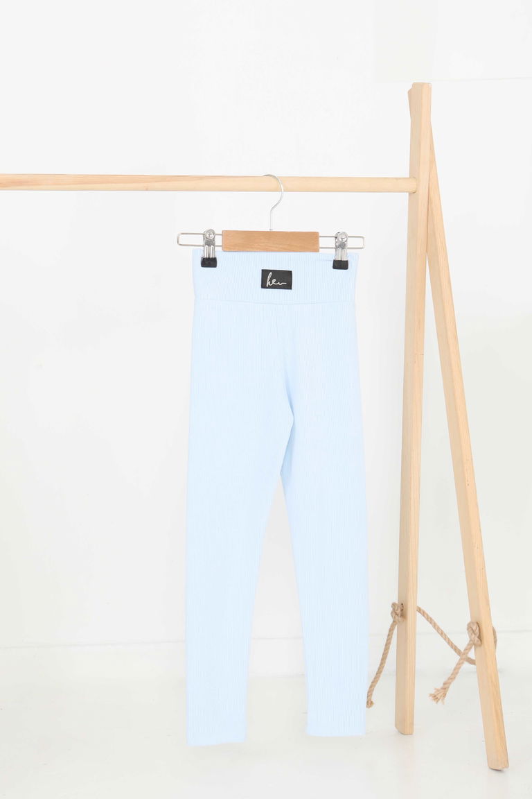 Kız Çocuk Bebe Mavi Fitilli Tayt - 27200 - TOFİSA