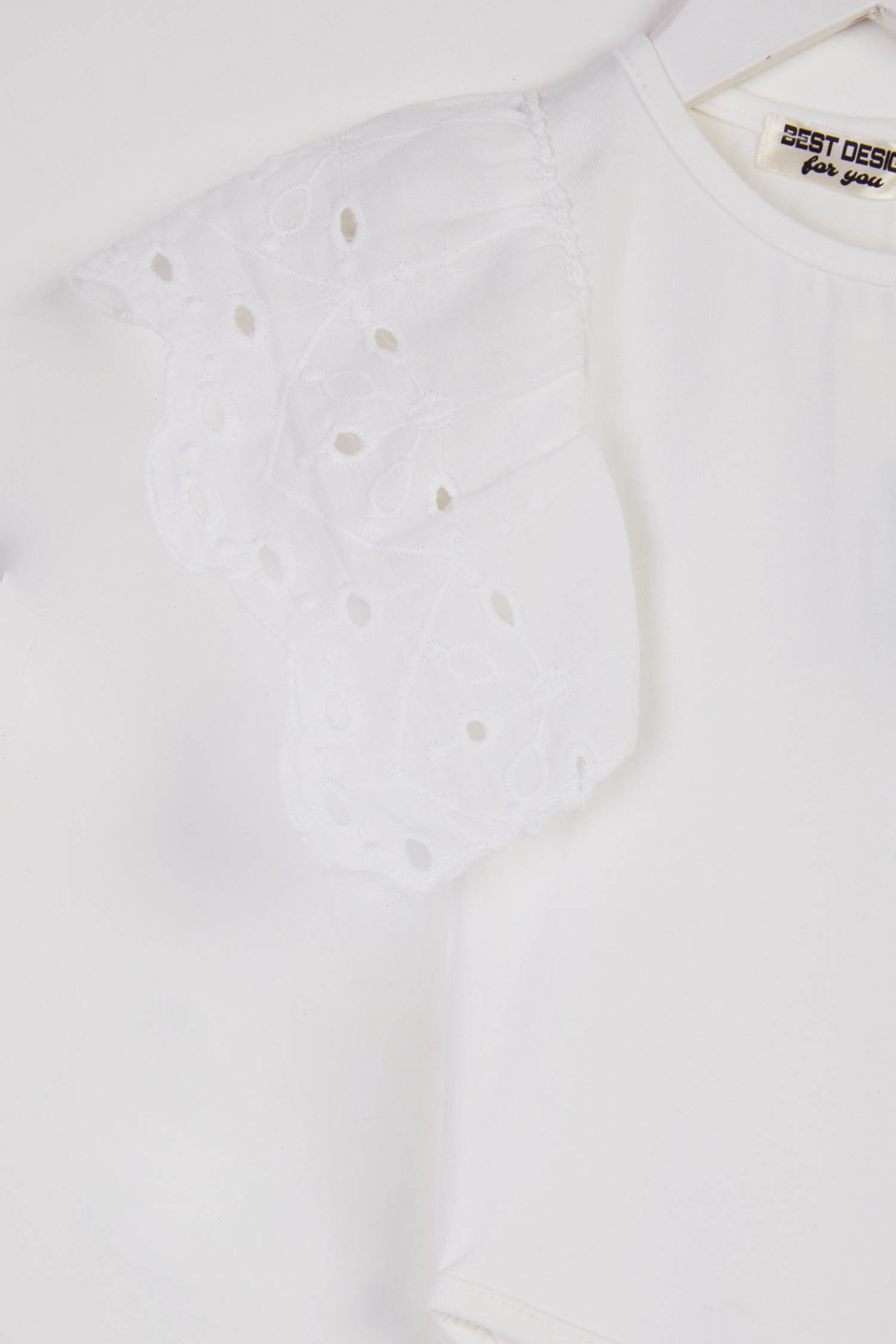 Kız Çocuk Beyaz Çıtçıtlı Body - 25786 - 2