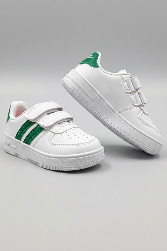 Kız Çocuk Beyaz Yesil Renkli Bebek Ayakkabı - 27483-BEYAZ-YESIL - 2