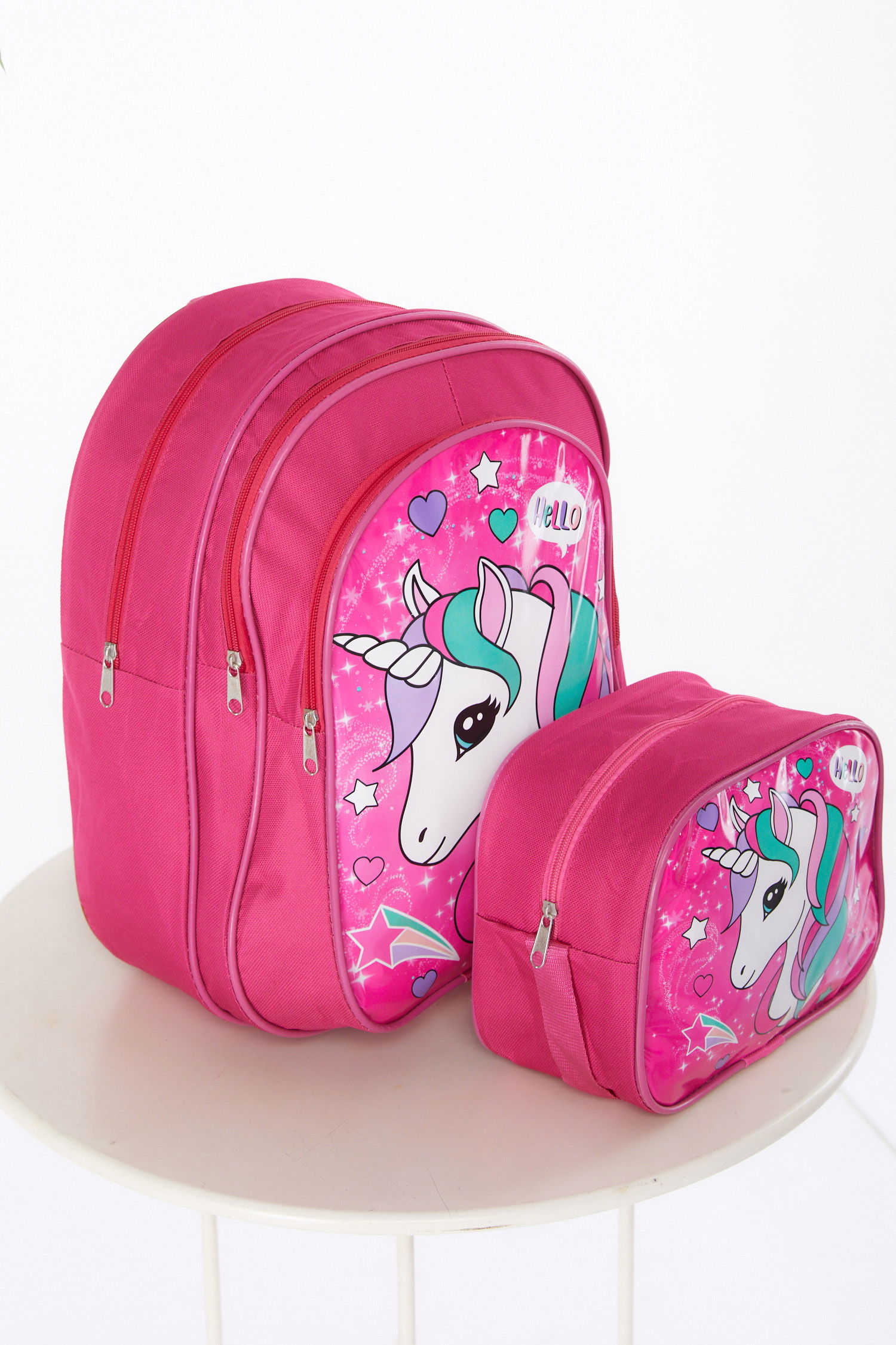 Kız Çocuk D2 Pembe Sırt Çantası Beslenme - 26167 - 1