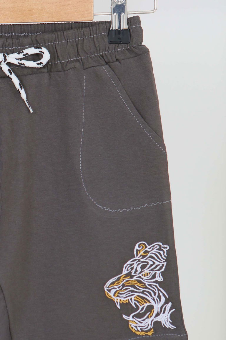 Kız Çocuk Füme Baskılı Şort - 27336 - TOFİSA