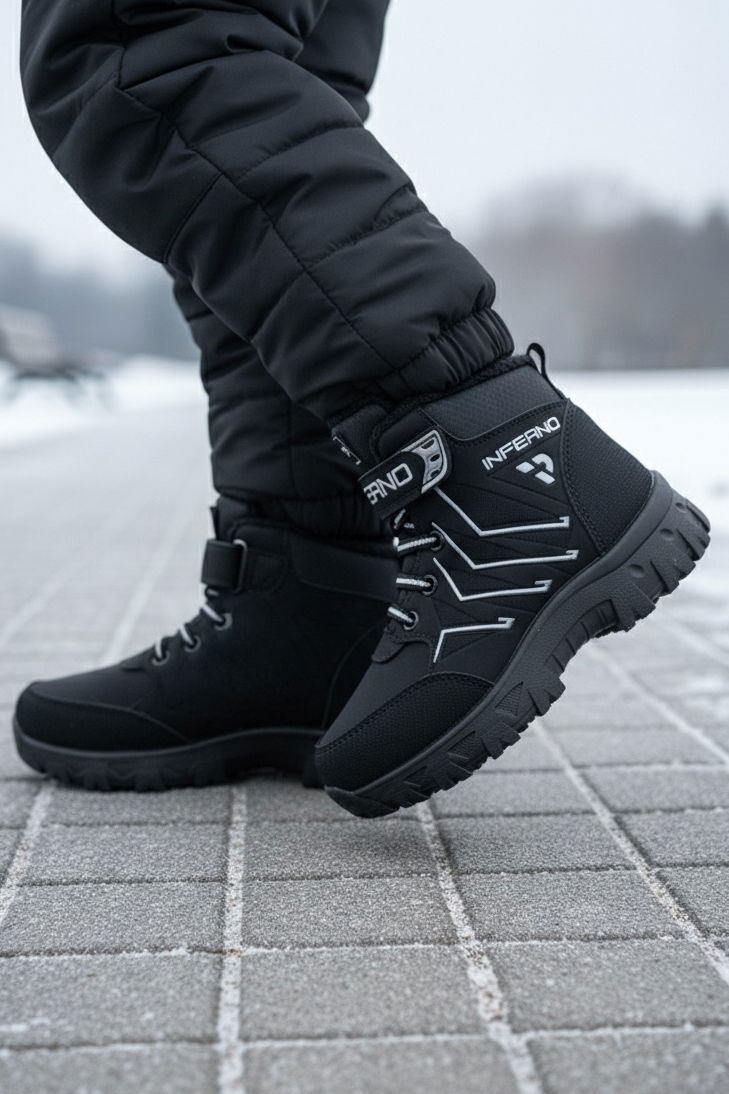 Erkek Çocuk Gri İçi Peluş Suni Deri Bot - 28030-GRI - 2