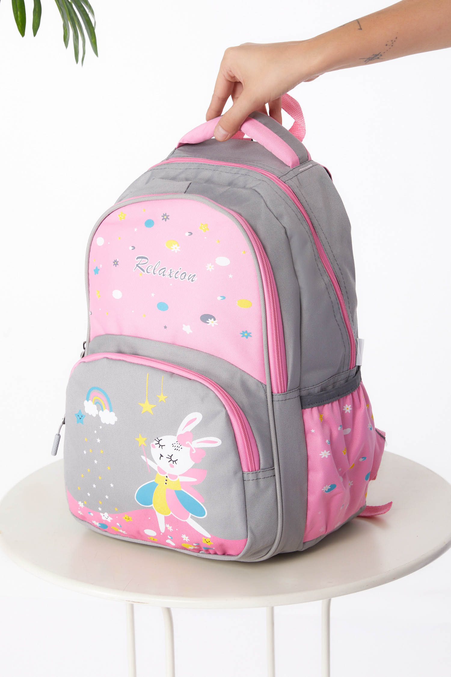 Kız Çocuk Gri Sırt Çantası Beslenme - 26172 - 2