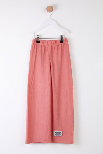 Kız Çocuk Gül Arma Detaylı Pijama Altı - 25488 