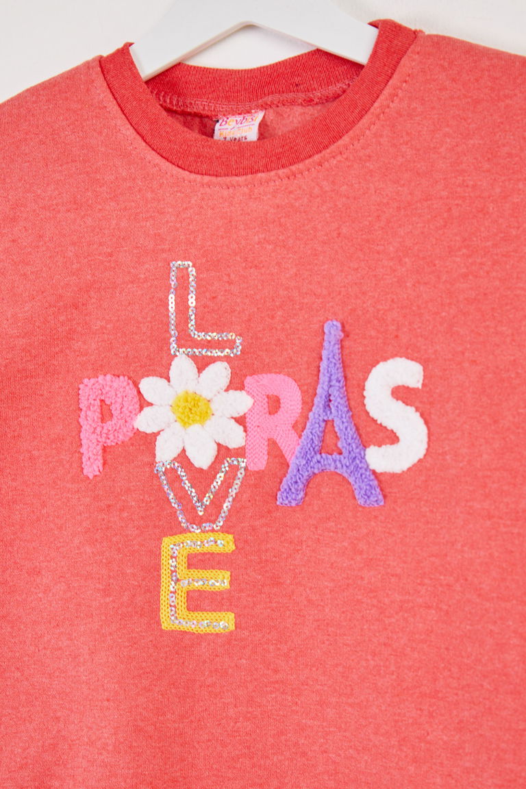 Kız Çocuk Gül Eşofman Takımı - 26352 - TOFİSA