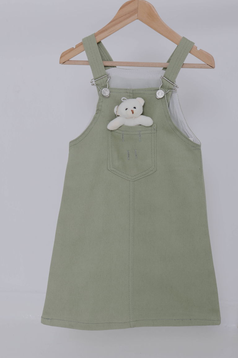 Kız Çocuk Haki Ayıcıklı Jile - 27063 - TOFİSA