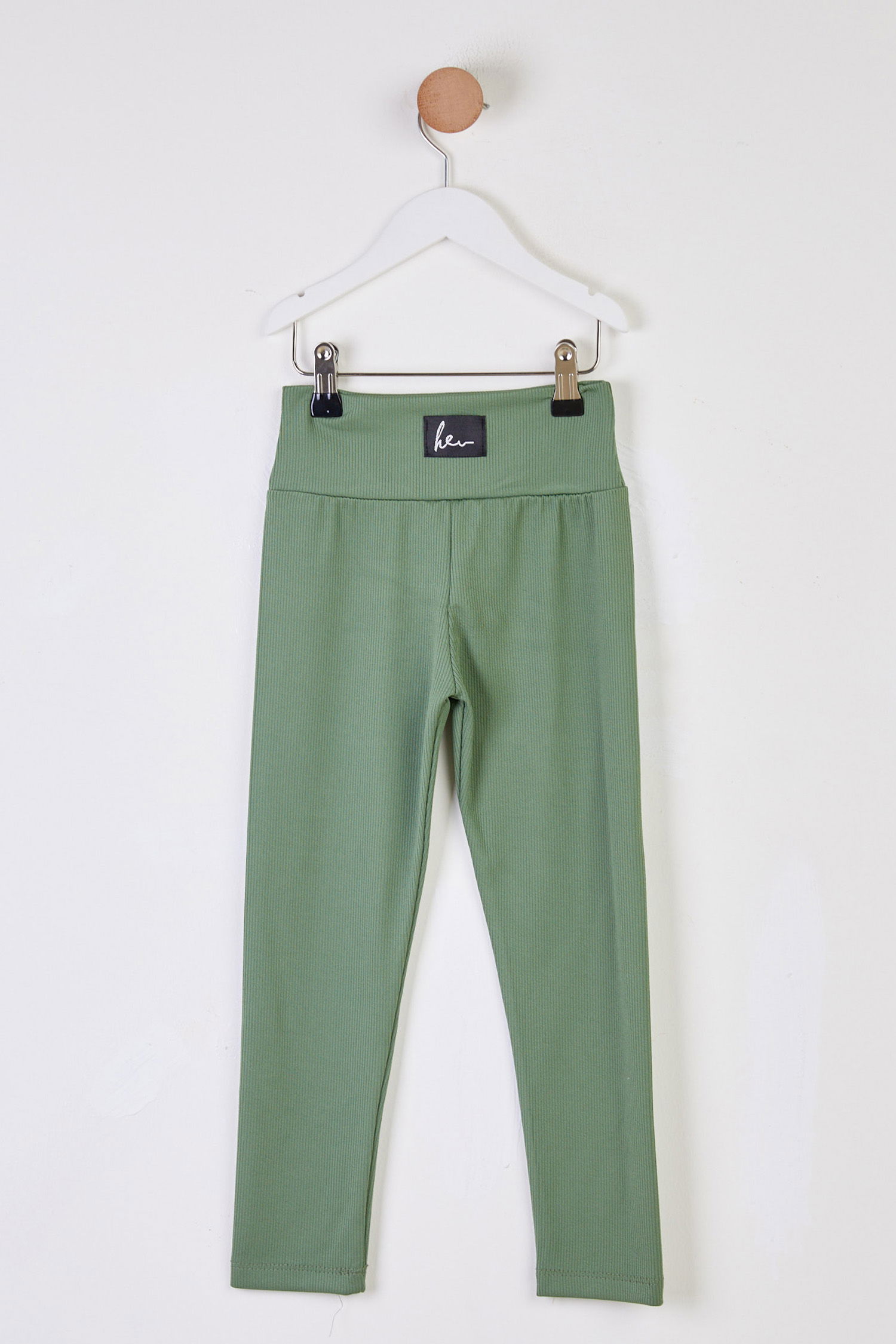 Kız Çocuk Haki Dar Paça Tayt - 25509 - 1