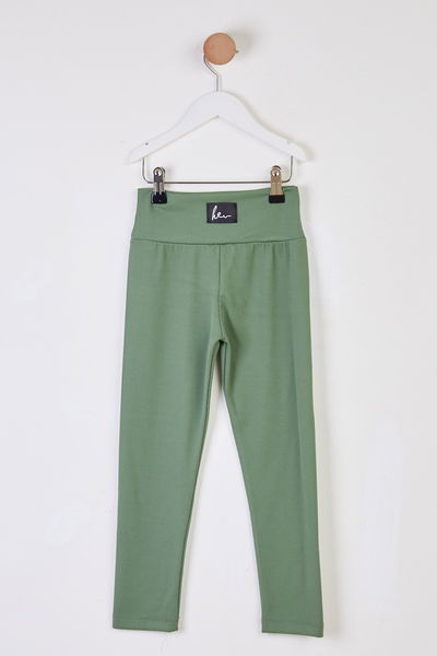 Kız Çocuk Haki Dar Paça Tayt - 25509 