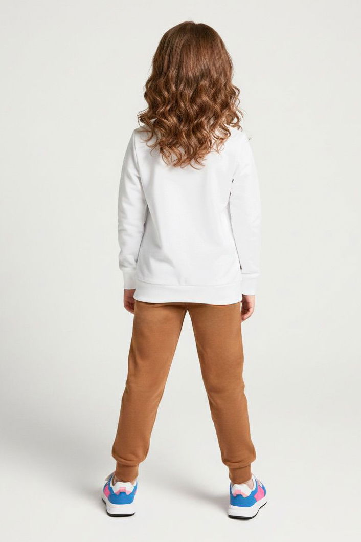 Kız Çocuk Kahve Baskılı Pijama Takımı - 28165-KAHVE - 3