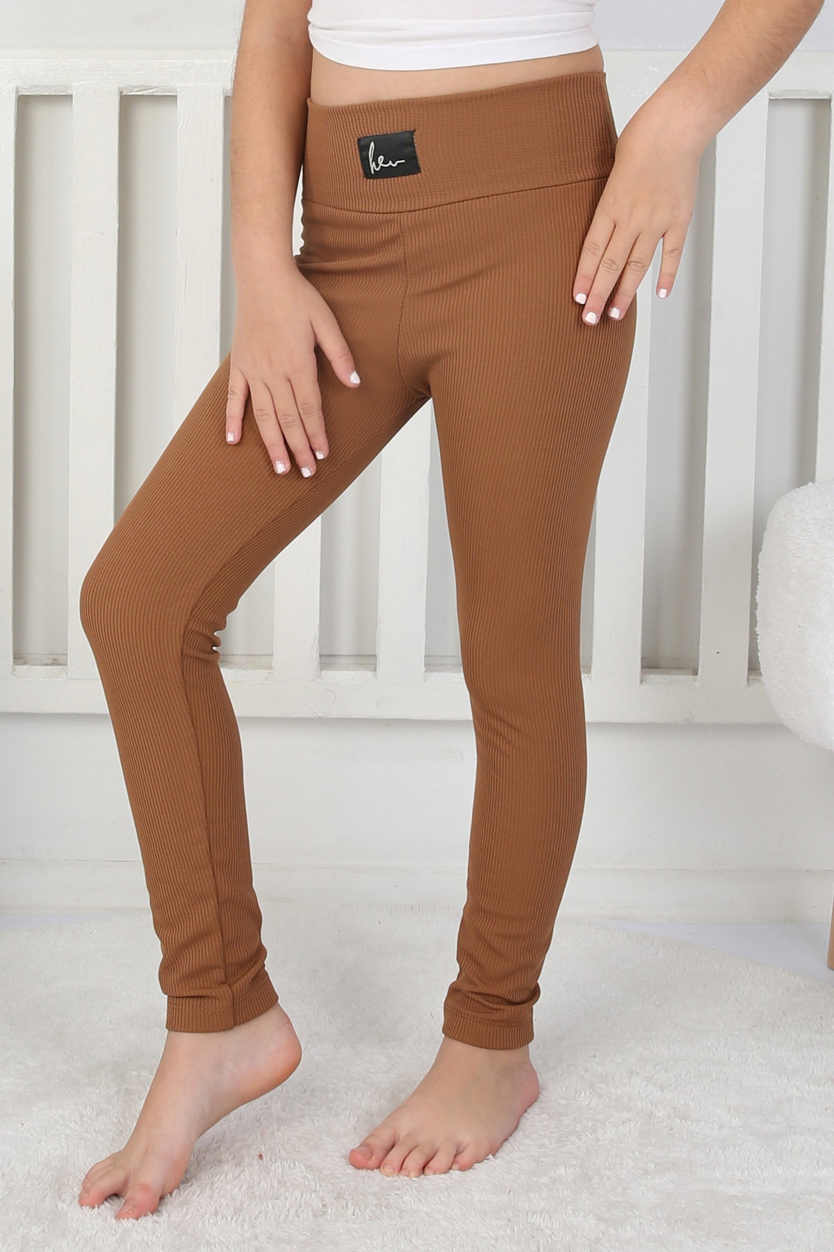 Kız Çocuk Kahve Kız Çocuk Tayt - 26728 - 1