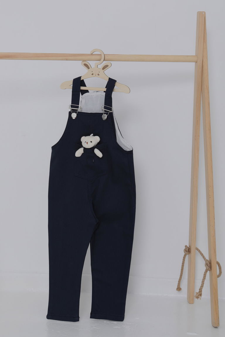 Kız Çocuk Lacivert Ayıcıklı Slopet - 27064 - TOFİSA