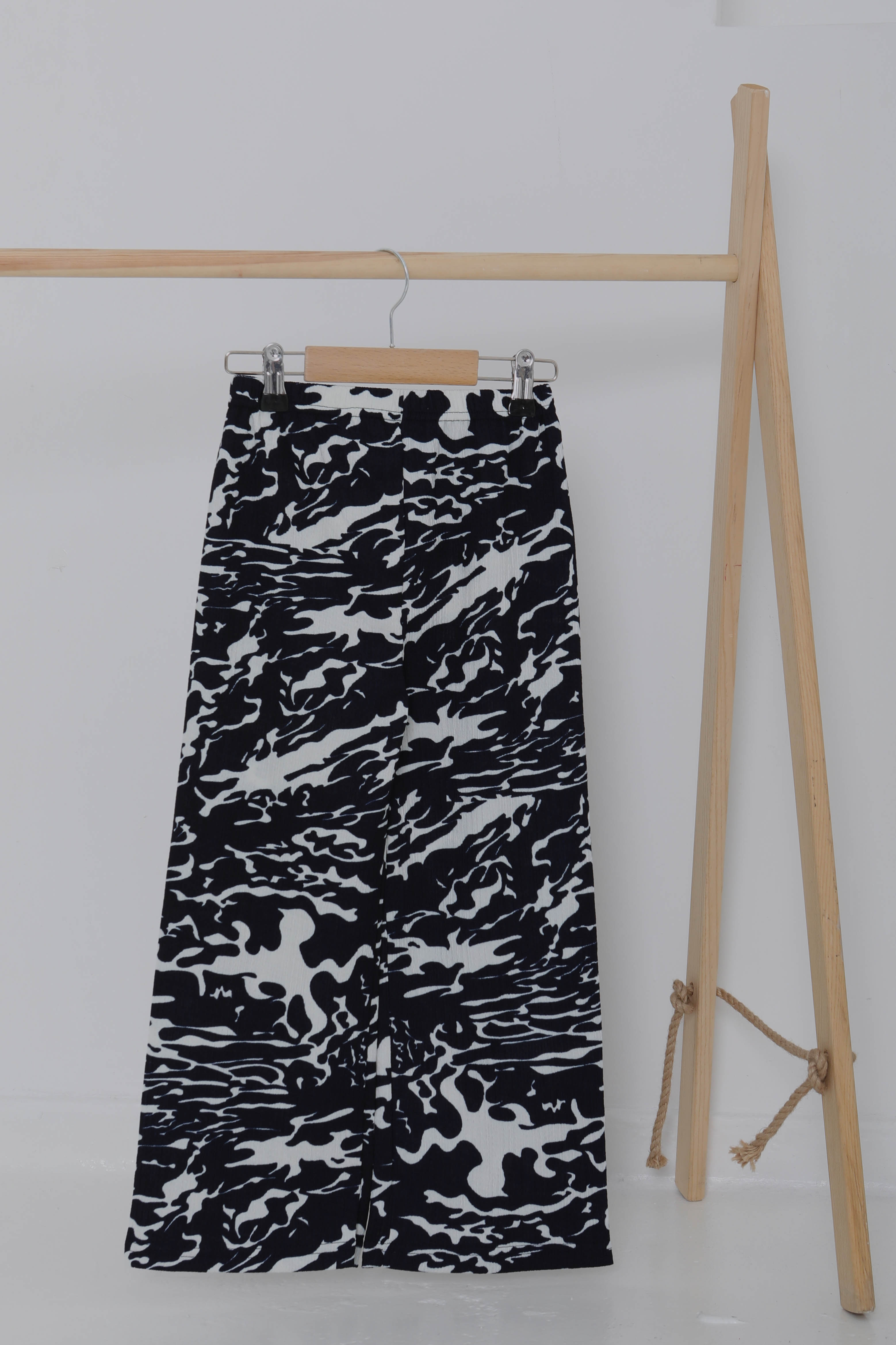 Kız Çocuk Lacivert Leopar Desenli Pijama Altı - 27051 - 1