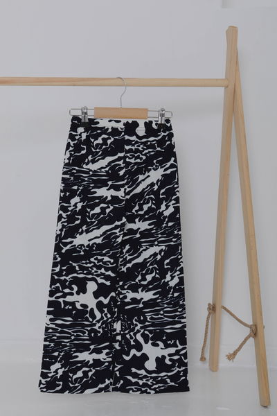 Kız Çocuk Lacivert Leopar Desenli Pijama Altı - 27051 