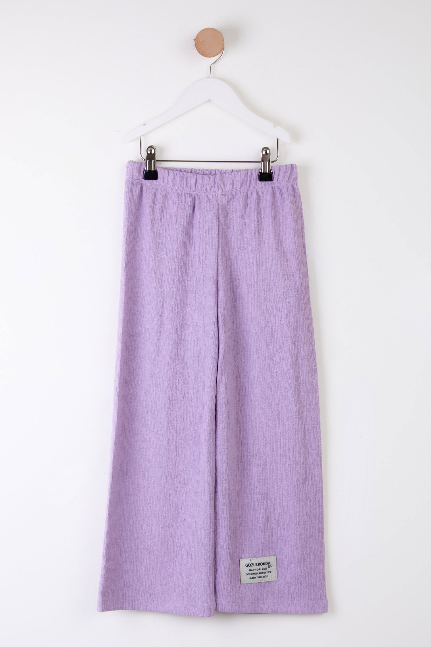 Kız Çocuk Lila Arma Detaylı Pijama Altı - 25488 - 1