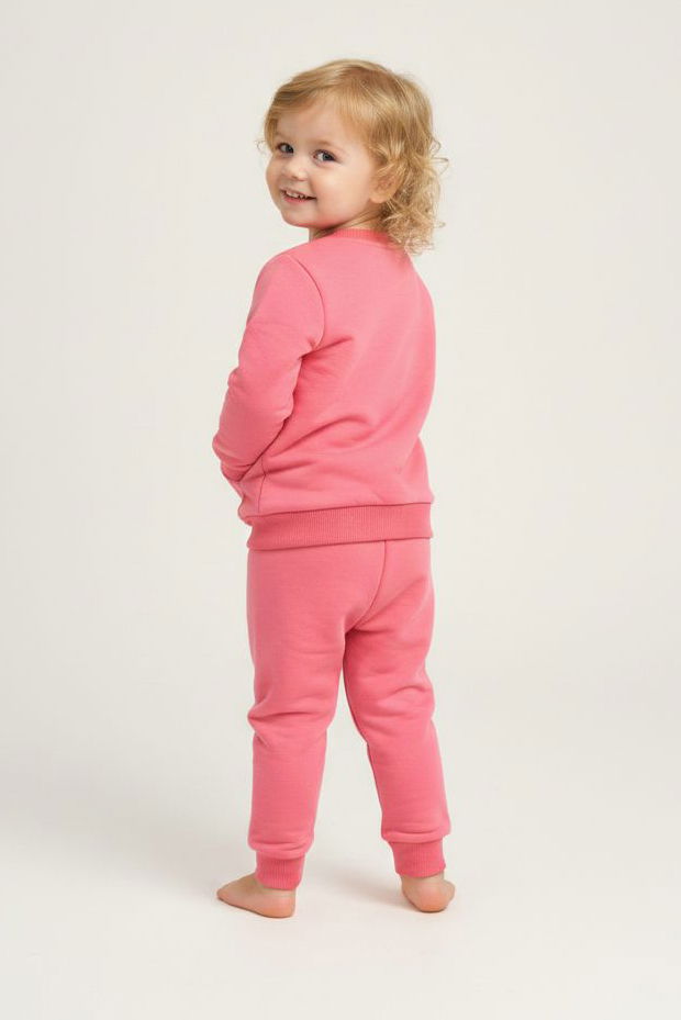 Kız Çocuk Mercan Kanguru Cepli Takım - 28190-MERCAN - 2