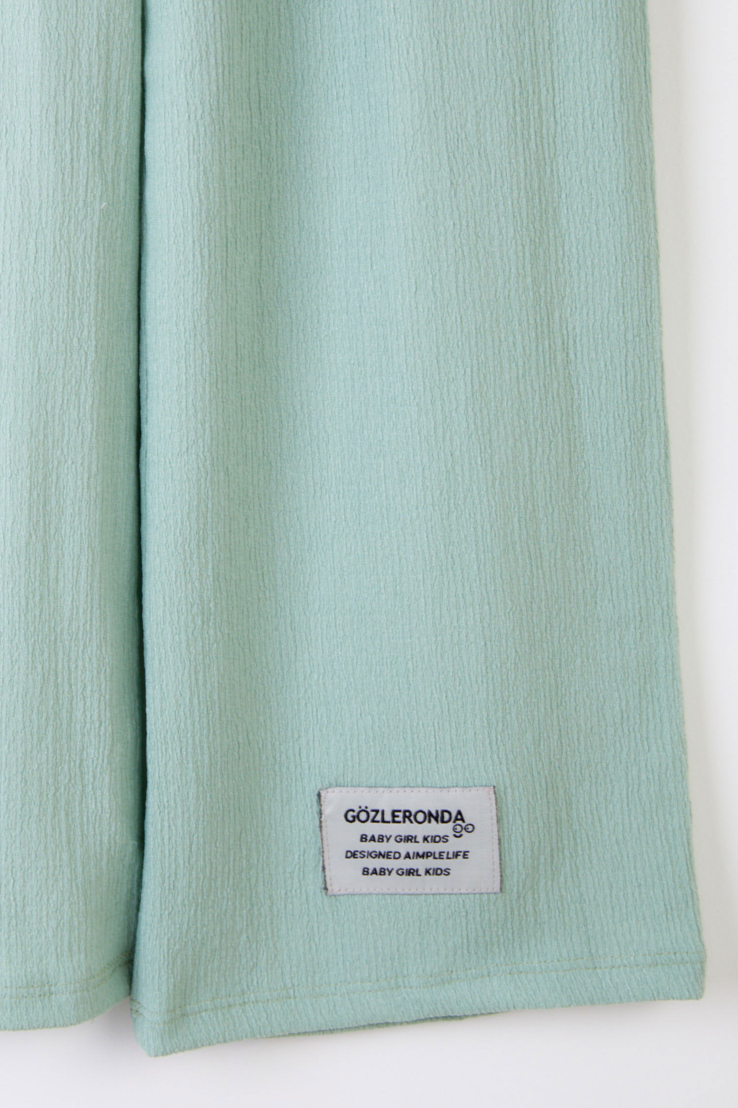 Kız Çocuk Mint Arma Detaylı Pijama Altı - 25488 - 2