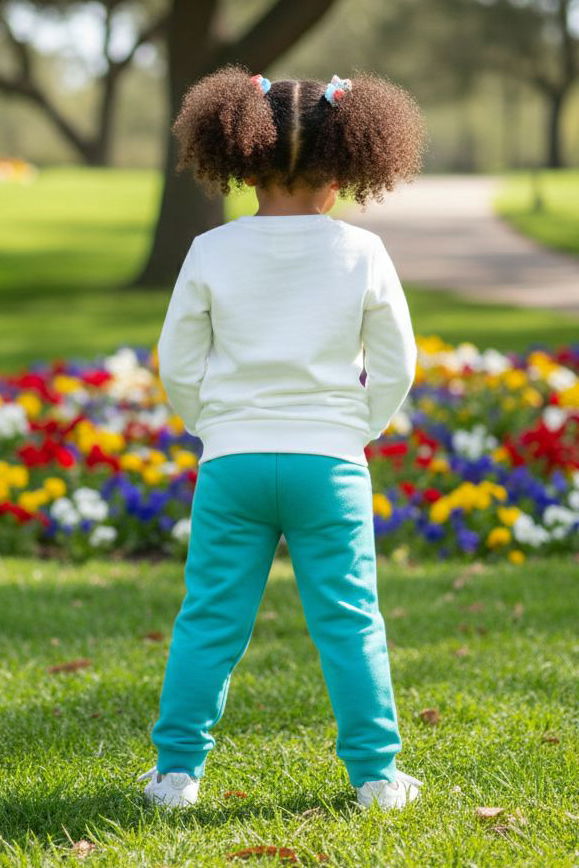 Kız Çocuk Mint Baskılı Pijama Takımı - 28108-MINT - TOFİSA