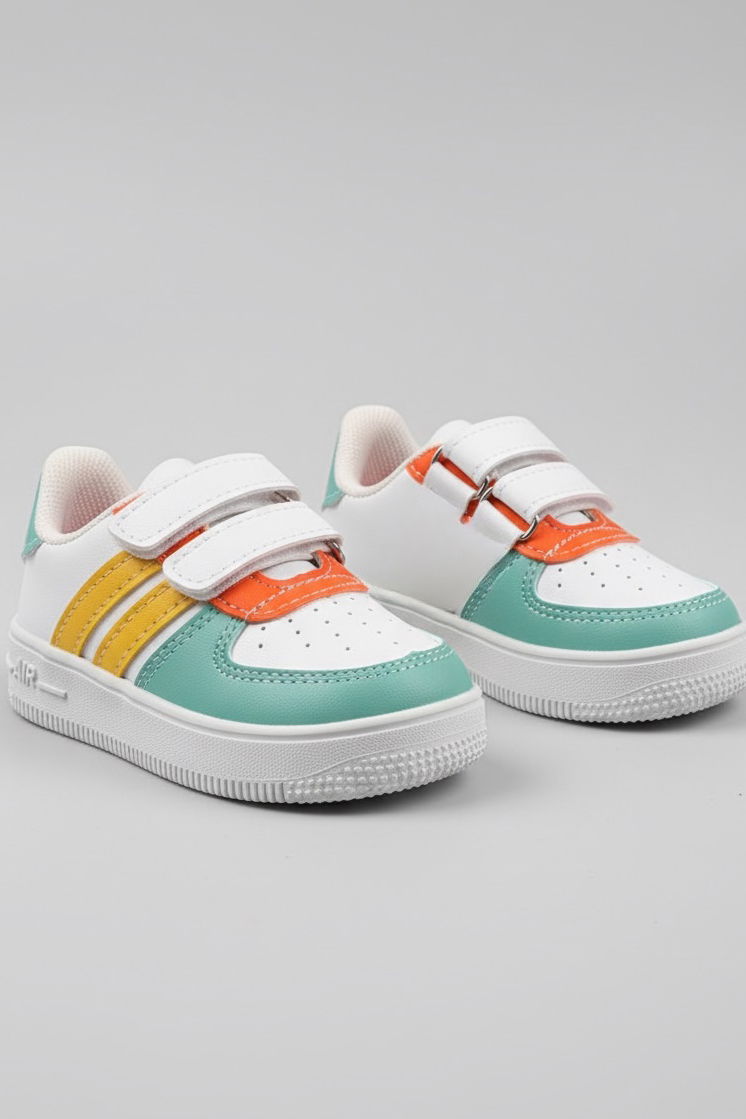 Kız Çocuk Mint-turuncu Renkli Bebek Ayakkabı - 27483-MINT-TURUNCU - 1