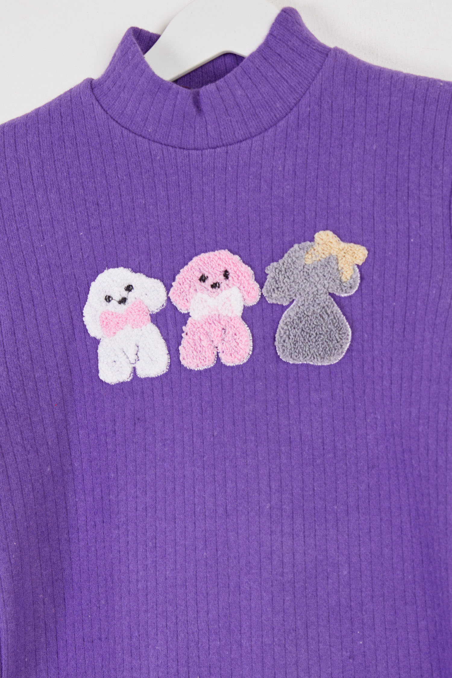 Kız Çocuk Mor Baskılı Pijama Takımı - 26443 - 2