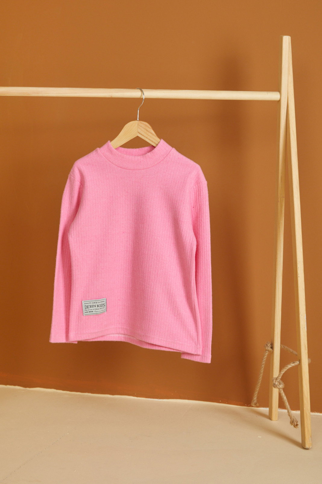 Kız Çocuk Pembe Armalı Fitilli Badi - 26546 - 1