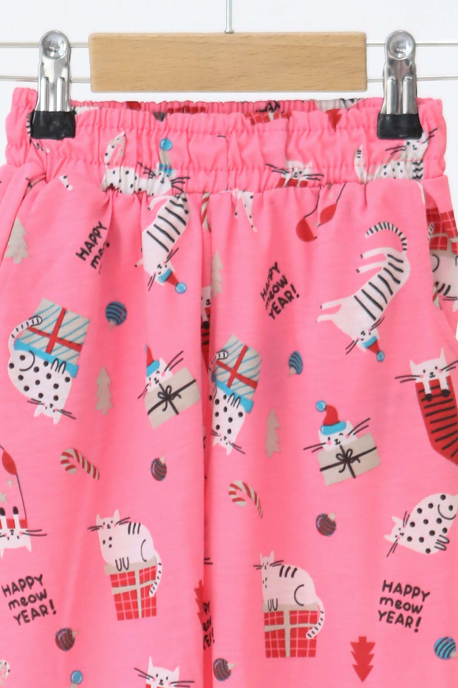 Kız Çocuk Pembe Baskılı Şort - 27322 - 2