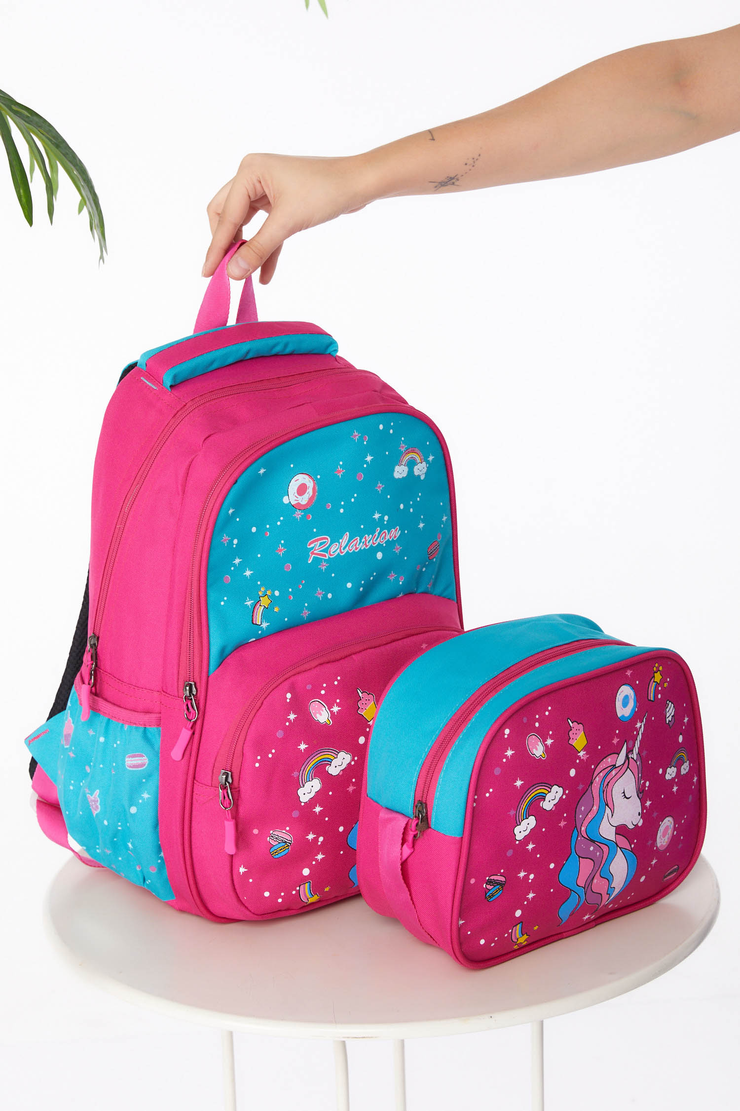 Kız Çocuk Pembe Sırt Çantası Beslenme - 26172 - 1