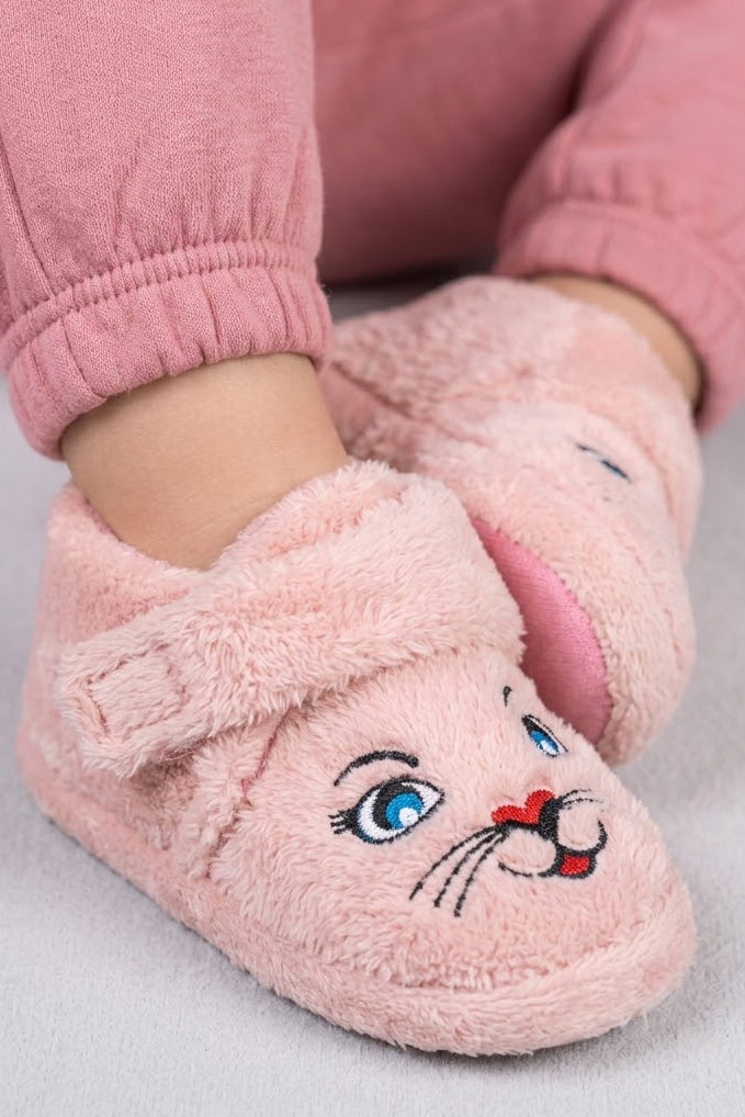 Kız Çocuk Pudra Hayvan Figürlü Çocuk Pandufu - 29175-PUDRA - 2
