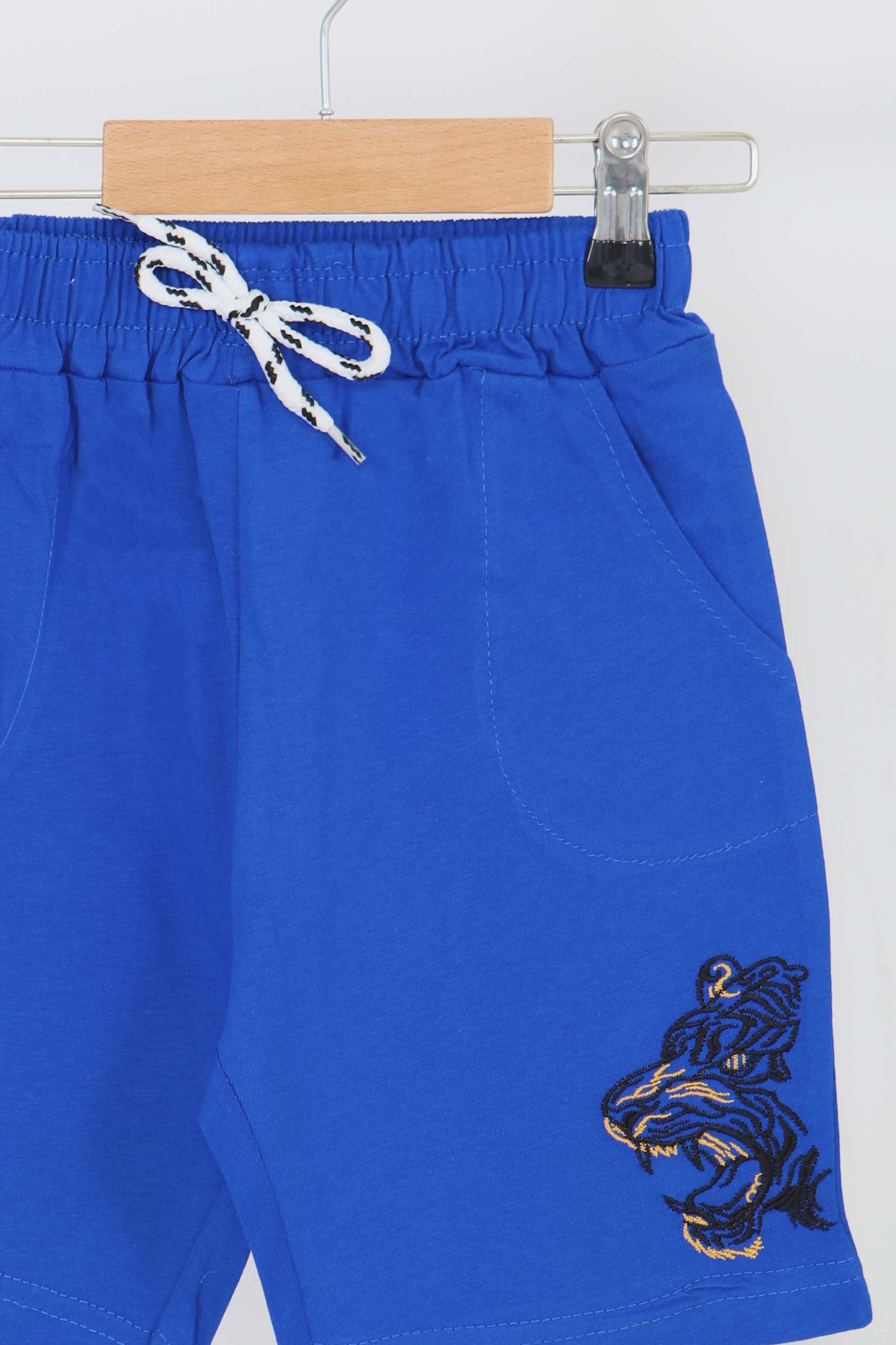 Kız Çocuk Saks Baskılı Şort - 27336 - 2