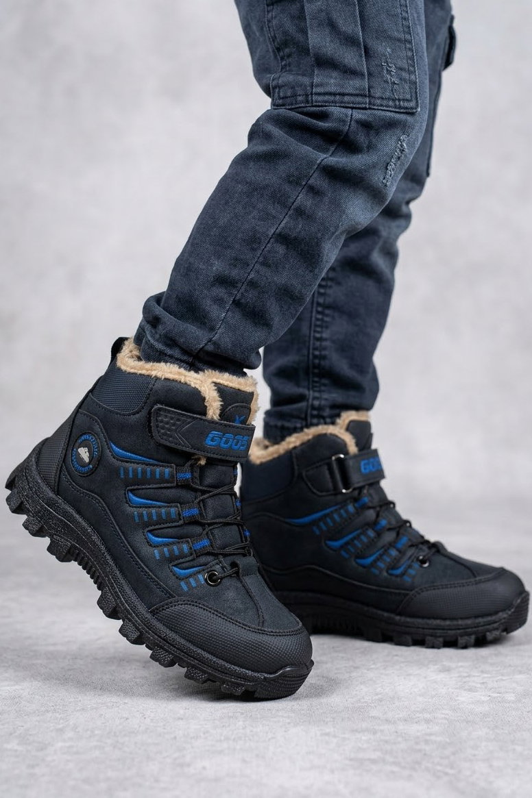 Kız Çocuk Saks İçi Kürklü Çocuk Bot - 29173-SAKS - 2