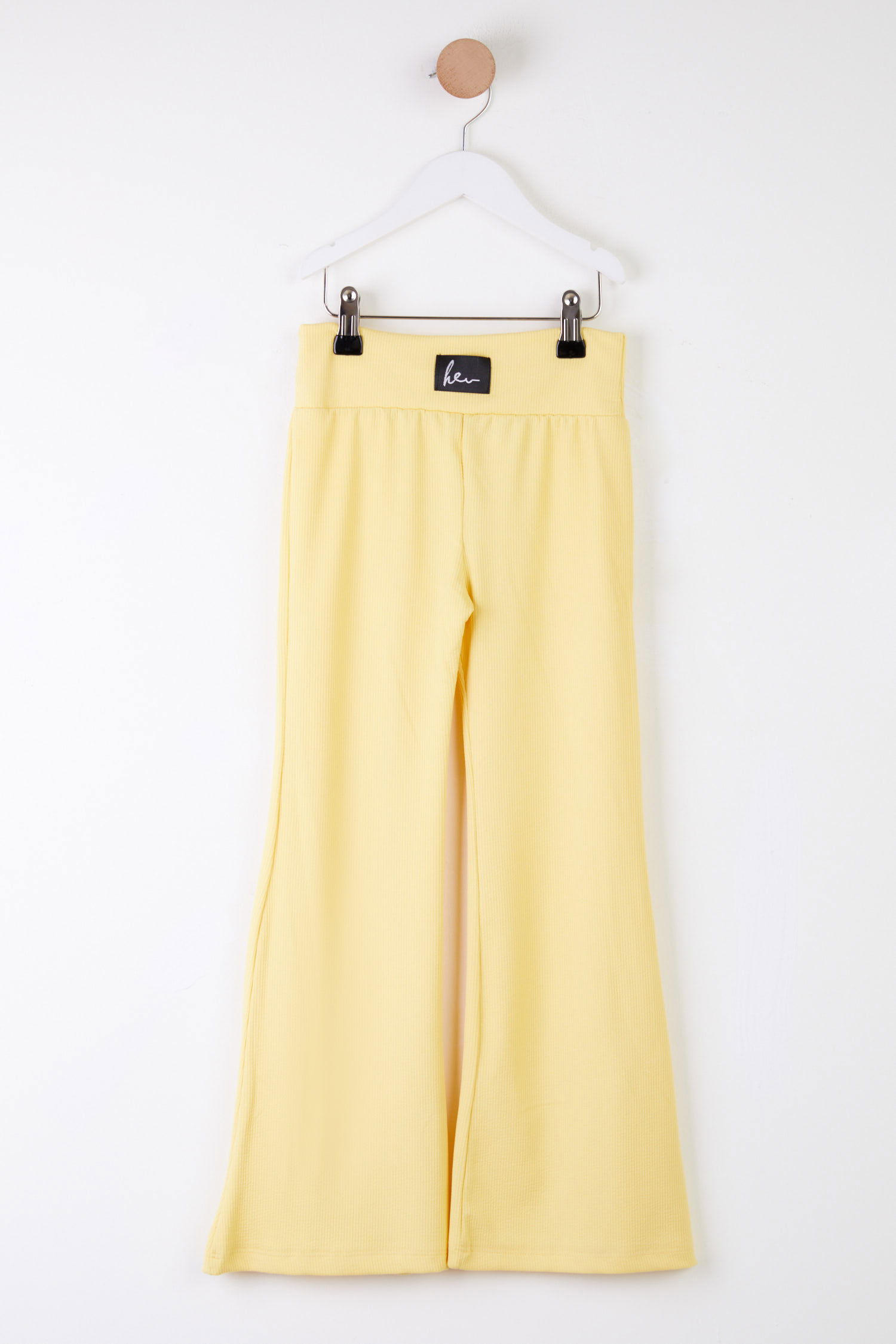 Kız Çocuk Sari İspanyol Paça Tayt - 25508 - 1