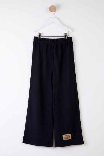 Kız Çocuk Siyah Arma Detaylı Pijama Altı - 25488 