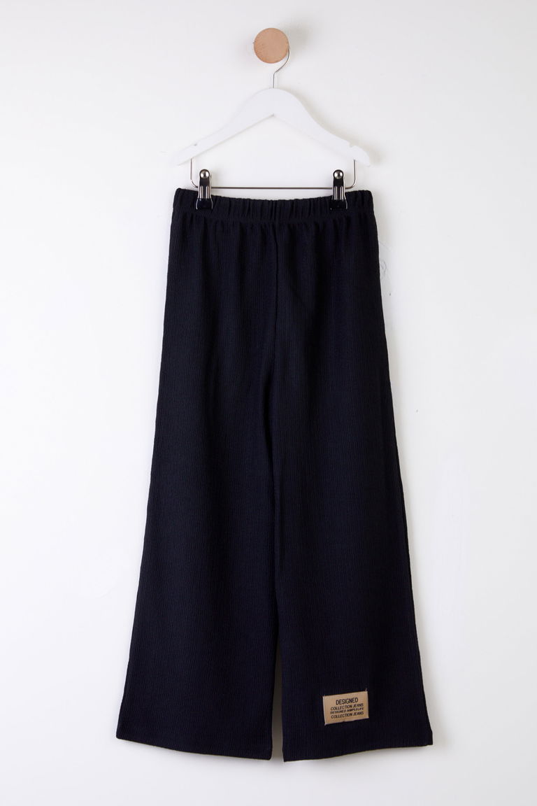 Kız Çocuk Siyah Arma Detaylı Pijama Altı - 25488 - TOFİSA