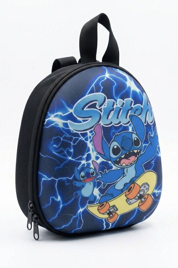 Kız Çocuk Siyah Baskılı Sırt Çantası - 28367-SIYAH - 2