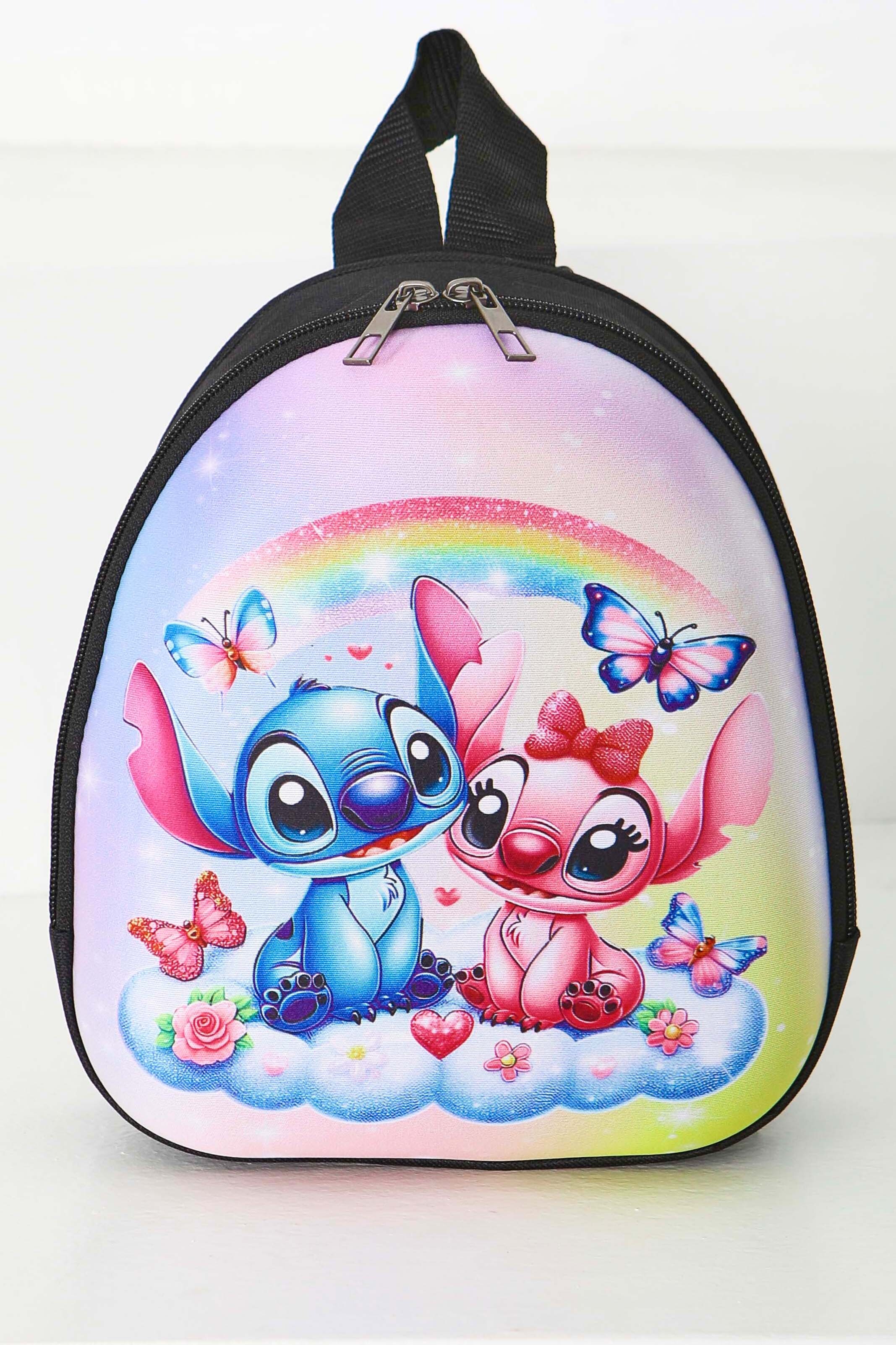 Kız Çocuk Siyah Baskılı Sırt Çantası - 28368-SIYAH - 2