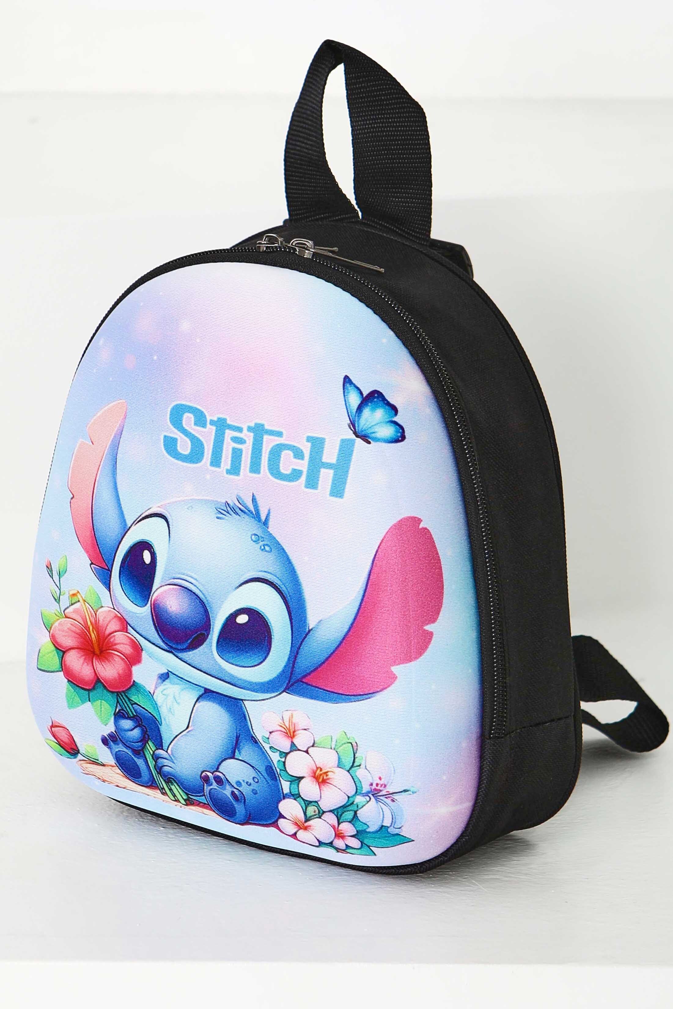 Kız Çocuk Siyah Baskılı Sırt Çantası - 28369-SIYAH - 2