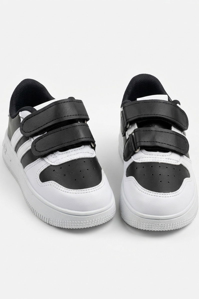 Kız Çocuk Siyah-beyaz-beyaz Renkli Bebek Ayakkabı - 27483-SIYAH-BEYAZ-BEYAZ - 4