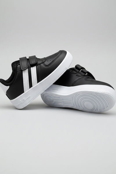 Kız Çocuk Siyah Beyaz Renkli Bebek Ayakkabı - 27483-SIYAH-BEYAZ 